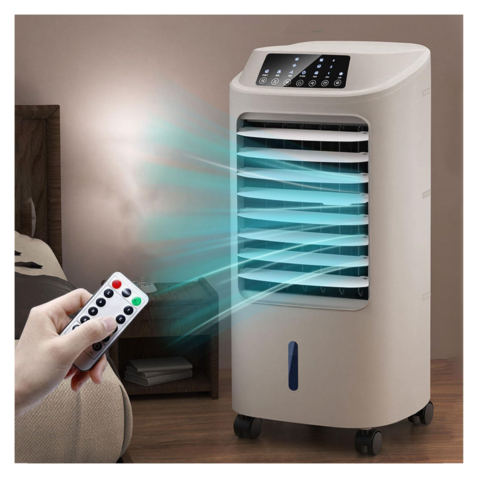 Climatiseur portable contre la canicule avec ventilateur 4L et télécommande