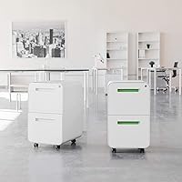 Vista 2 de Laura Davidson Furniture Stockpile Archivador Móvil de 2 Cajones con Cerradura - Archivador de Metal Bajo Escritorio, Carpetas de Archivos