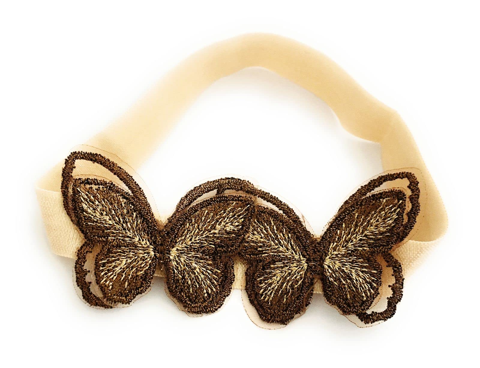 baby hairbands fancy dark brown color butterfly design soft elastic headbands for toddlers and kids latest hair accessories for children (B0BFQB79QD) Amazon Price History, Amazon Price Tracker