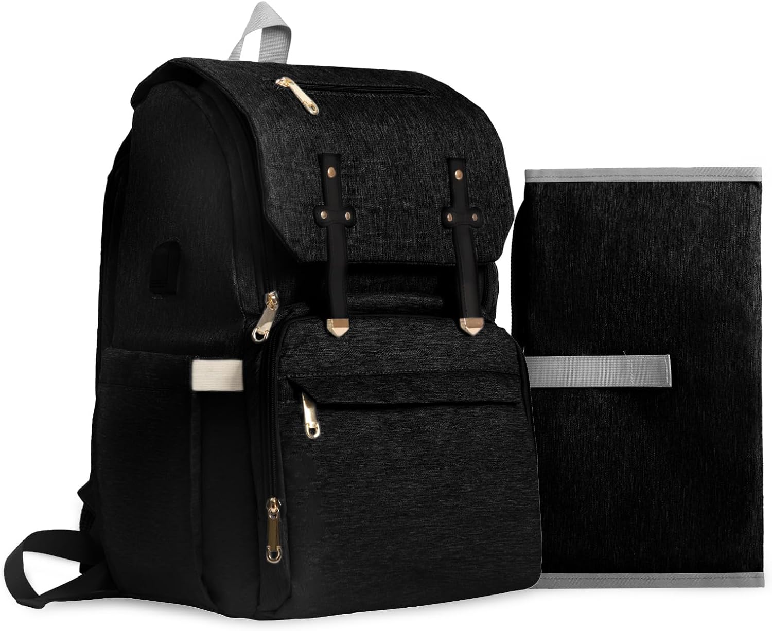 Mochila Maternal Feminina 16 em 1 Impermeável — Grande Capacidade com Bolso Térmico, Organizador para Fraldas e Acessórios, Ideal para Mães e Bebês