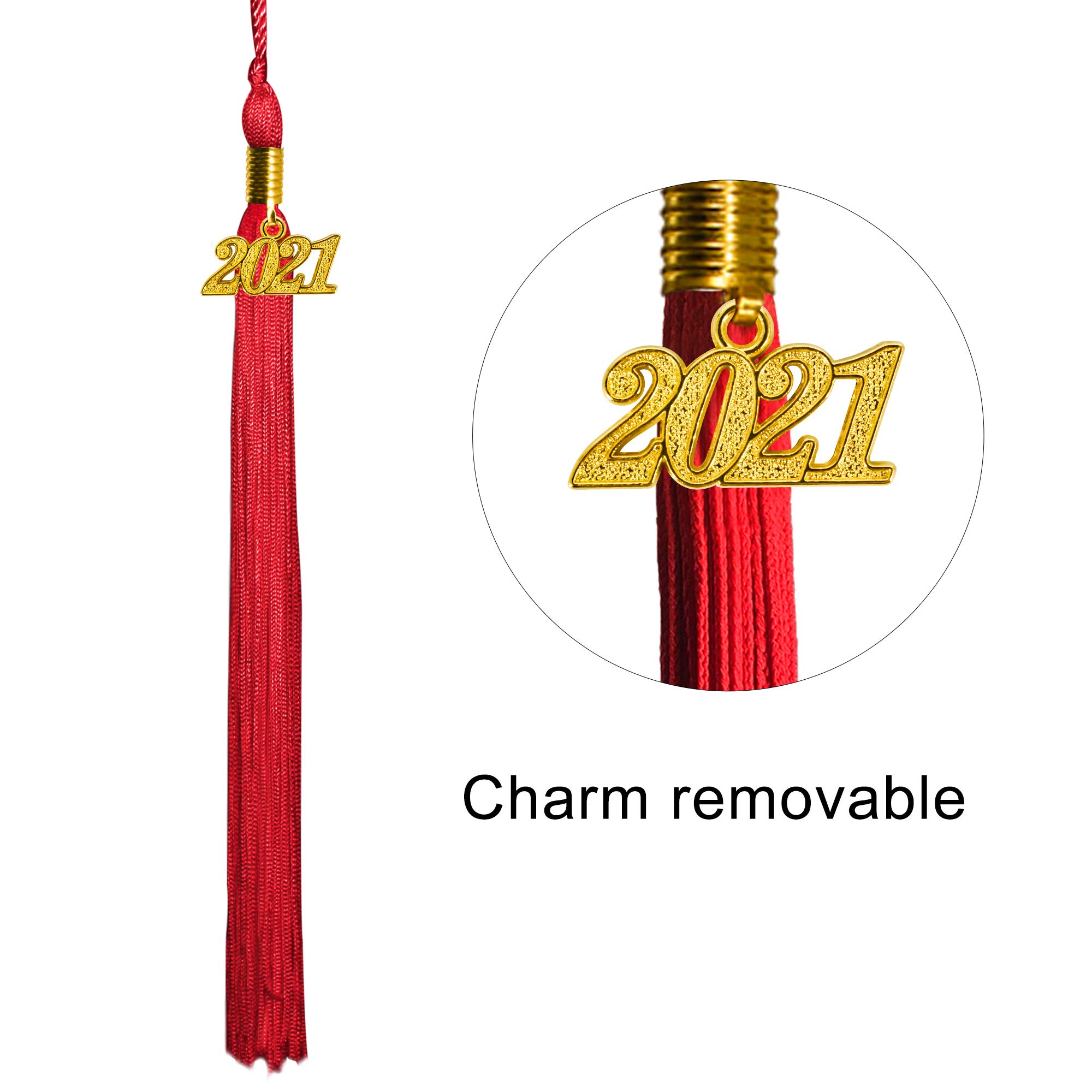 Matte Graduation Cap With 2022 Tassel For Adults High School