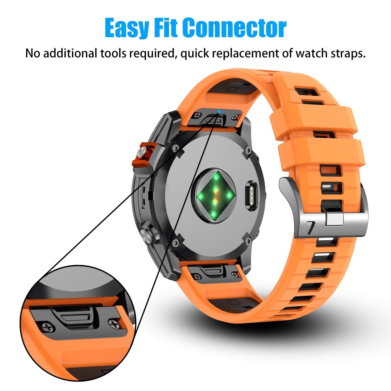 20mm kompatybilny z paskiem do zegarka Garmin Fenix ​​7S 7S Pro 6S 6S Pro 5S 5S Plus, miękkie silikonowe paski do zegarka Approach S70 42mm/instynkt 2S/Descent Mk2s Smartwatch
