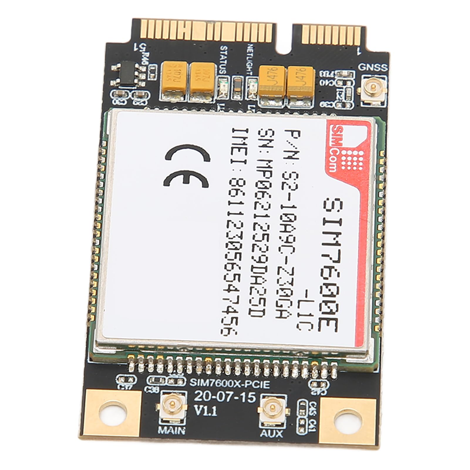 Mini Carte WiFi PCIE 7600E-L1C Puce de Réception de Signal Stable Mini Carte Réseau sans Fil PCIE pour équipement de Surveillance et Routeur Industriel
