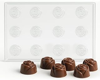 CANDISLE Maraschino Cherry Rose Shaped Chocolate Candy Mold