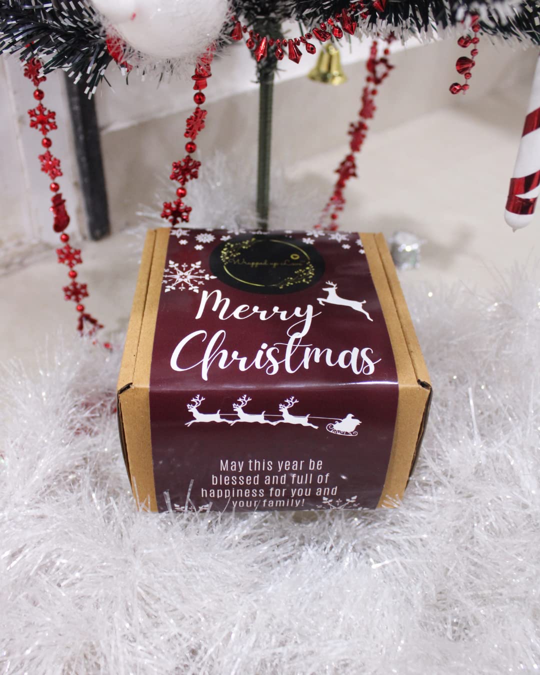 Wrapped up Love Mini Soy Wax Scented Candles - Luxury Soy Wax Scented Candles, Long Burn Time, Black soot- Free Pack of 2 (Christmas Gift Set 2)