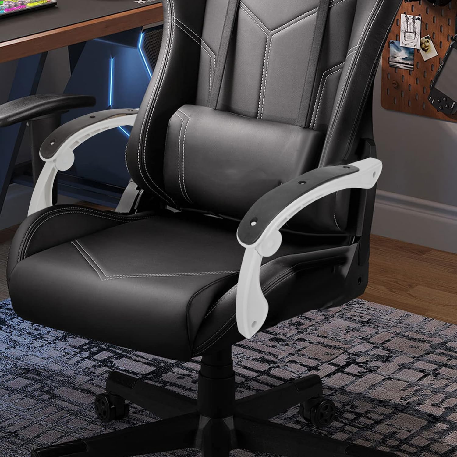 Operitacx 2pcs Sturdy Chair Armrests for Office and Home Use Arm Rests for Comfortable for Chairs Accessory