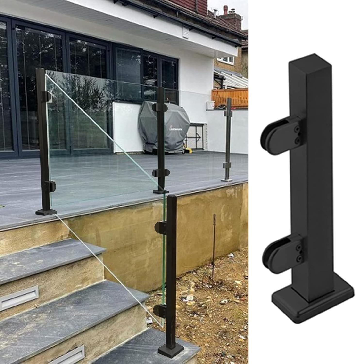 Postes de balaustrada para terrazas modernas: renueva tus balcones con barandillas de vidrio