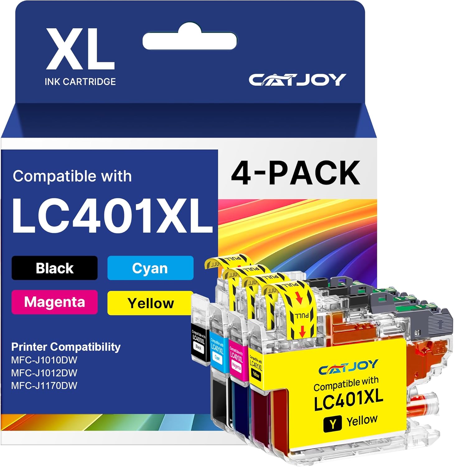 962XL Ink Cartridges Combo Pack Replacement for HP 962XL Black and 962 Color