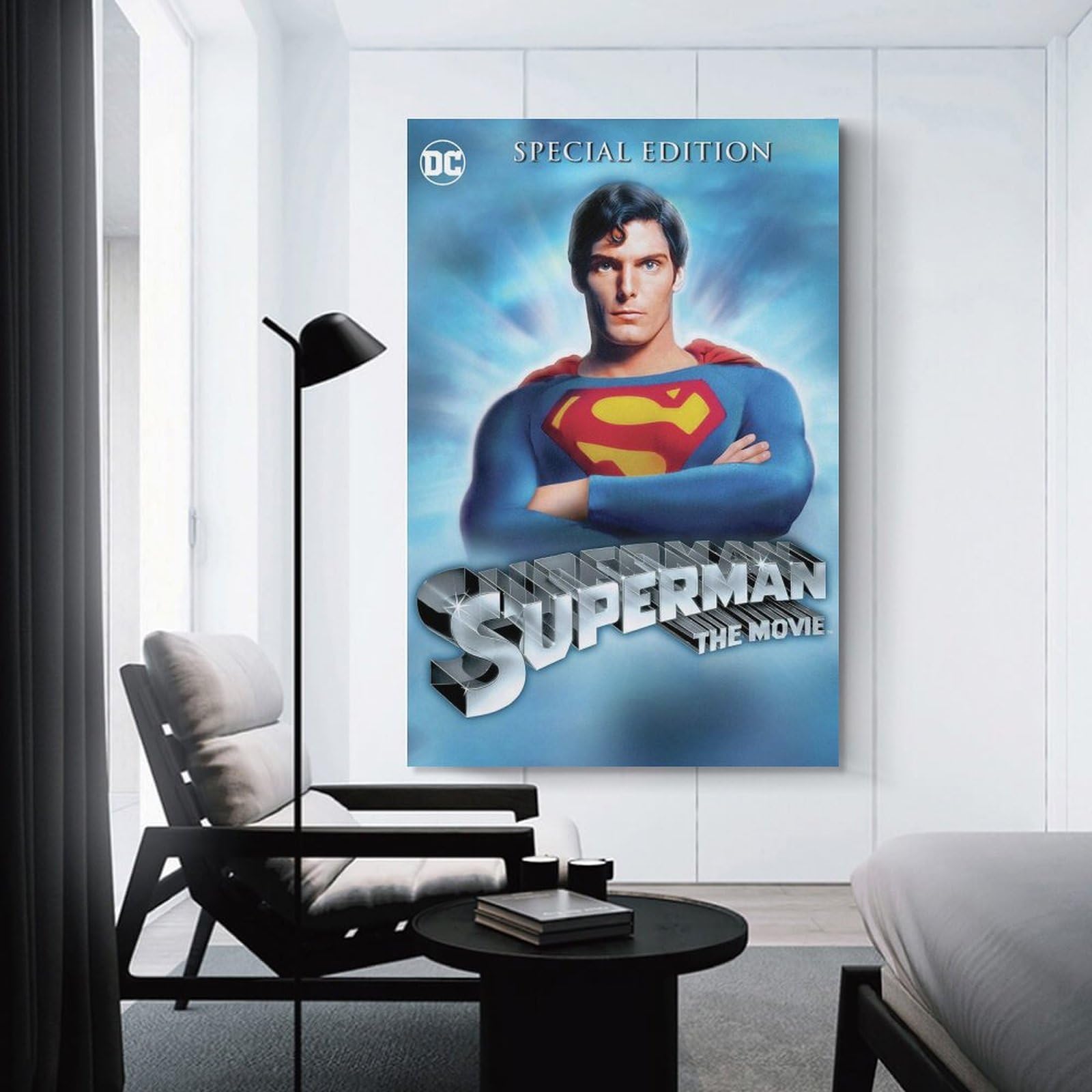 No.310フレーム付きキャンバスアート　バッドマン　スーパーマン Amazon.co.jp: 映画ポスター スーパーマン ポスター 装飾画 キャンバス