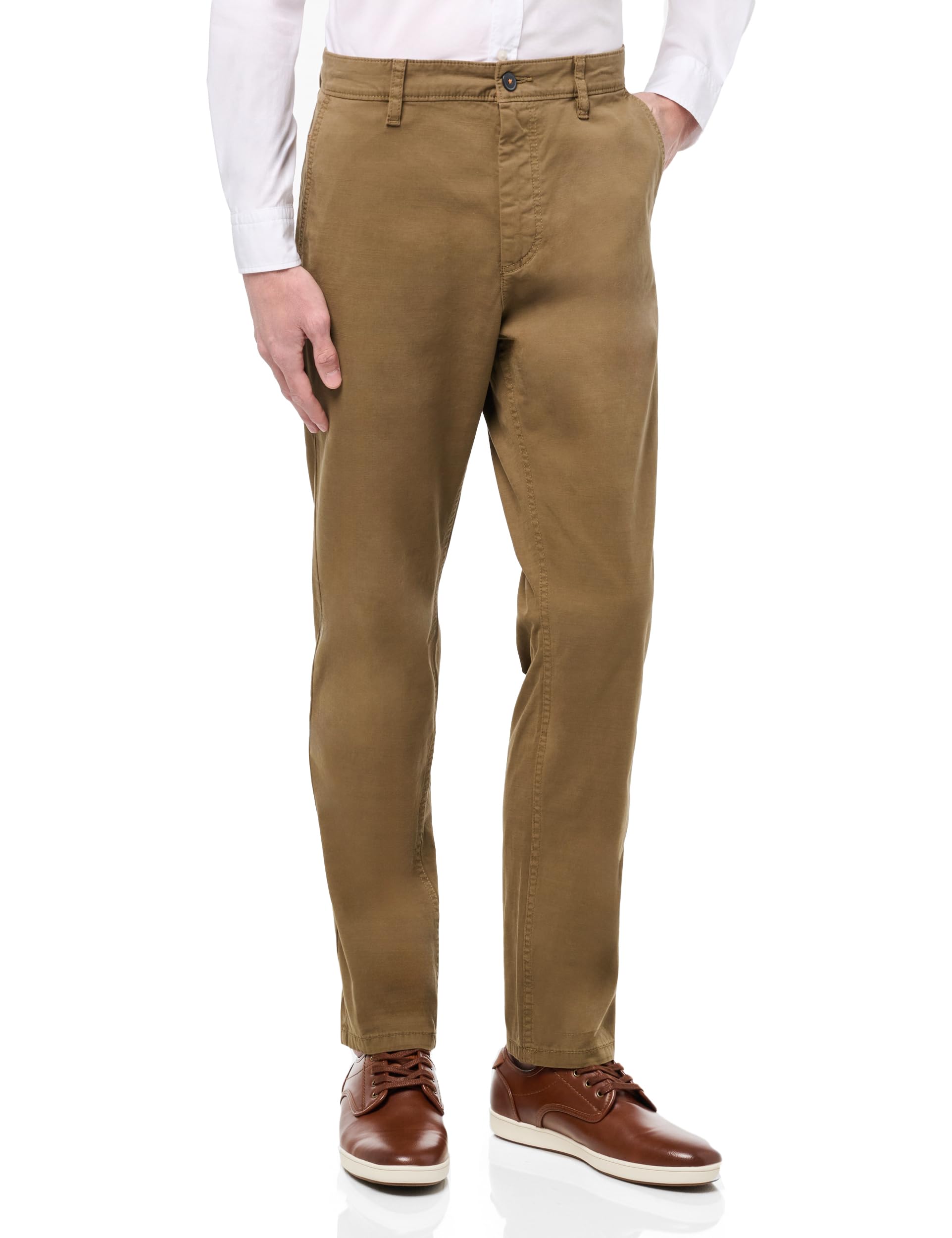 BOSS Mens Cotton Twill Chino Tapered Trousers