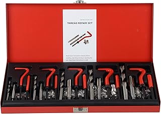 DAYUAN 131Pc Thread Repair Kit, HSS Drill Helicoil Repair Kit Metric M5 M6 M8 M10 M12
