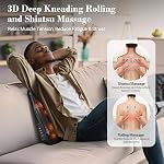 CuPiLo Cordless Back Massager for Deep Tissue,Fathers Day Dad Gifts for Men, [2026 Upgraded] - 4D Kneading Rolling Up & Down Massage Pillow with Heat, Portable Rolling Lower Back Massager for Home Office, Gifts for Men Women