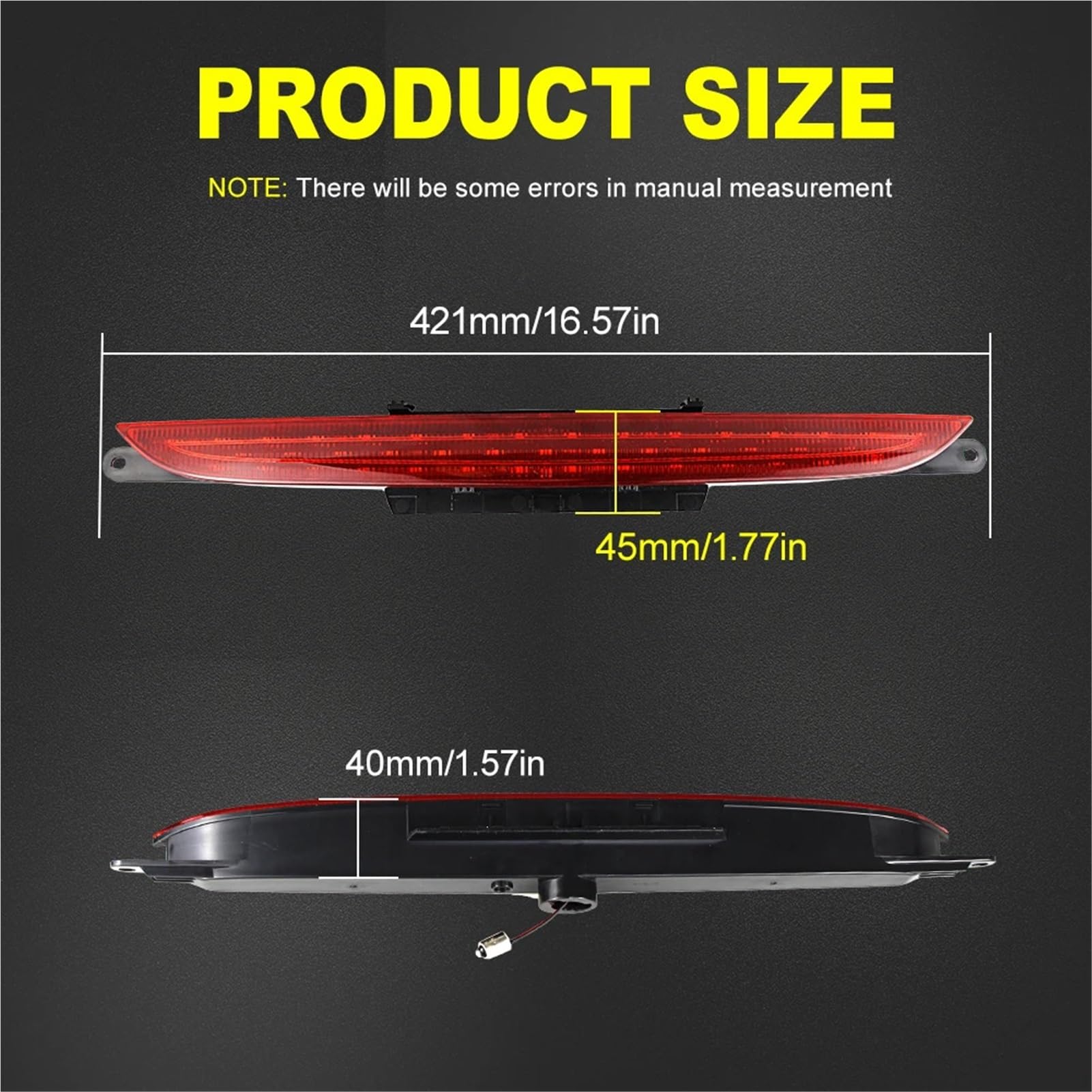 Fit For A-u-d-i TT MK2 2007-2014 Car LED Rear Tail Light Rear Lamps Rear Bumper Center Reflector Fog Light Tail Lamp OME 8J0945703(1pcs LED Smoke Lens)