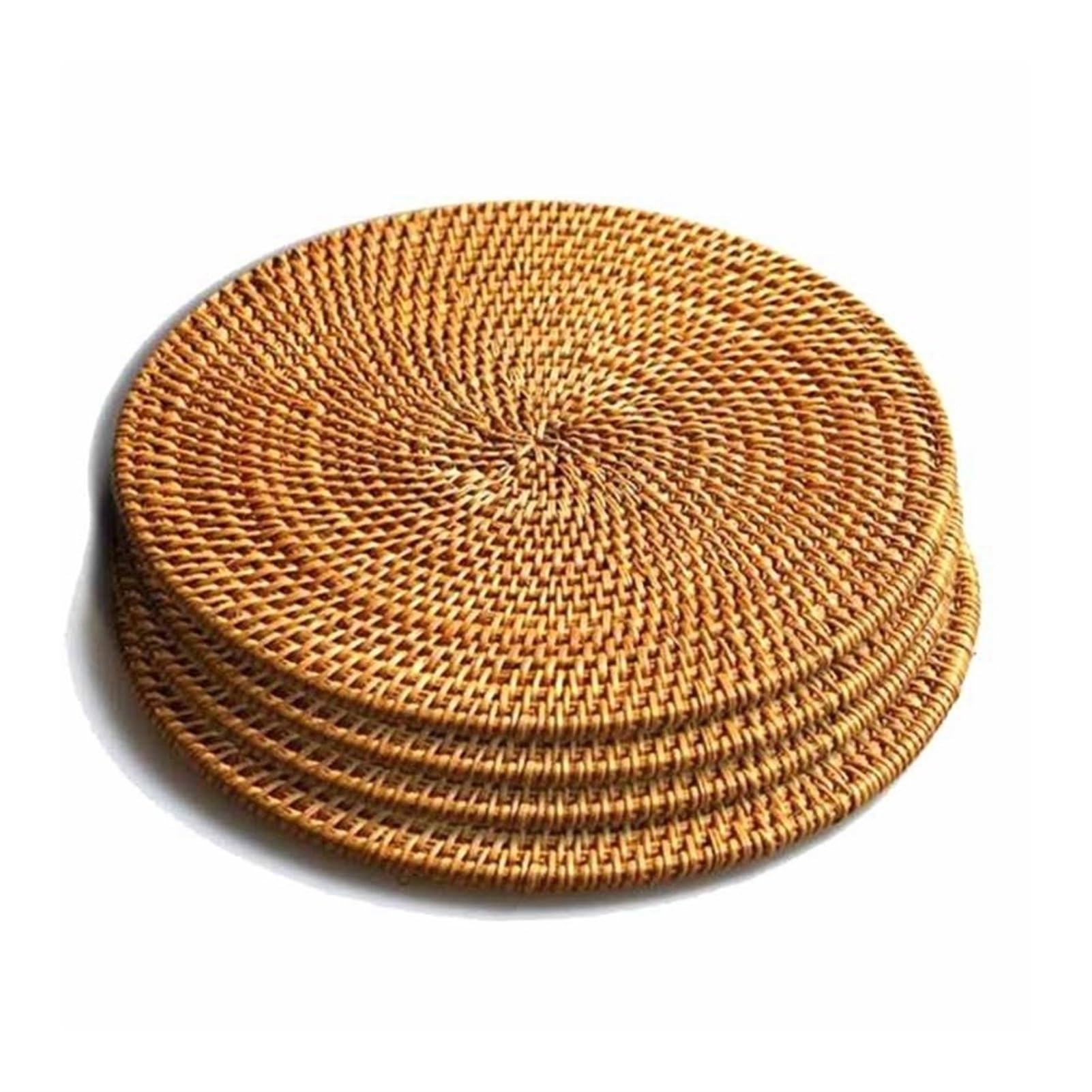 4 PC Crivetti rattan -compatibile con cuscinetti caldi isolati a piatti caldi, supporto for pentole durevoli -compatibile con tavolo, tappetini resistenti al calore -compatibile con cucina