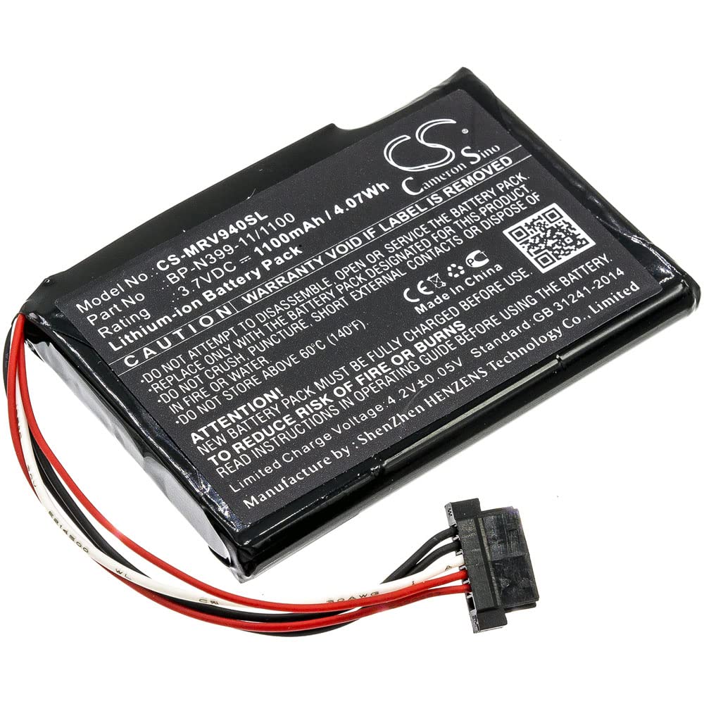 Cameron Sino New 1100mAh / 4.07WhReplacement Battery Fit for Magellan RoadMate RV 9490T-LMB BP-N399-11/1100