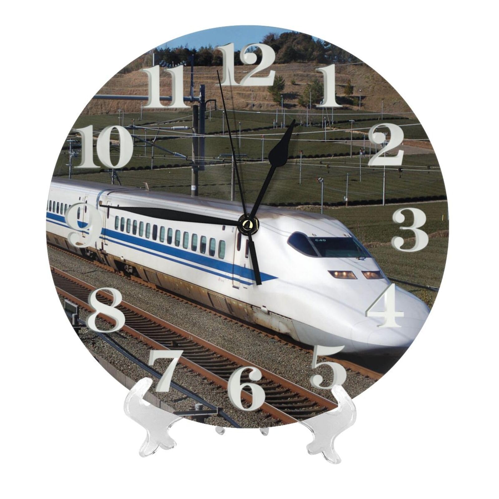 Amazon.co.jp: 東海道 新幹線 鉄道車両 電車 壁掛け時計 ウォール