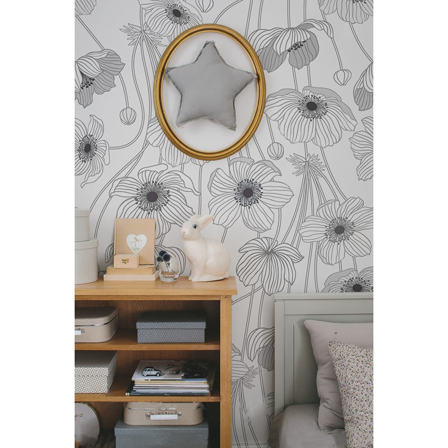 Papier peint Muralo Coloray coquelicots 104x70cm décoration premium