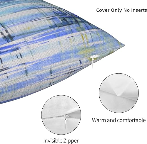 Miniatura 4 de YIPOCH Fundas de almohada de pájaro de garza de 22 x 22 pulgadas, fundas de cojín decorativas para sofá, fundas de almohada para cojines de sala,