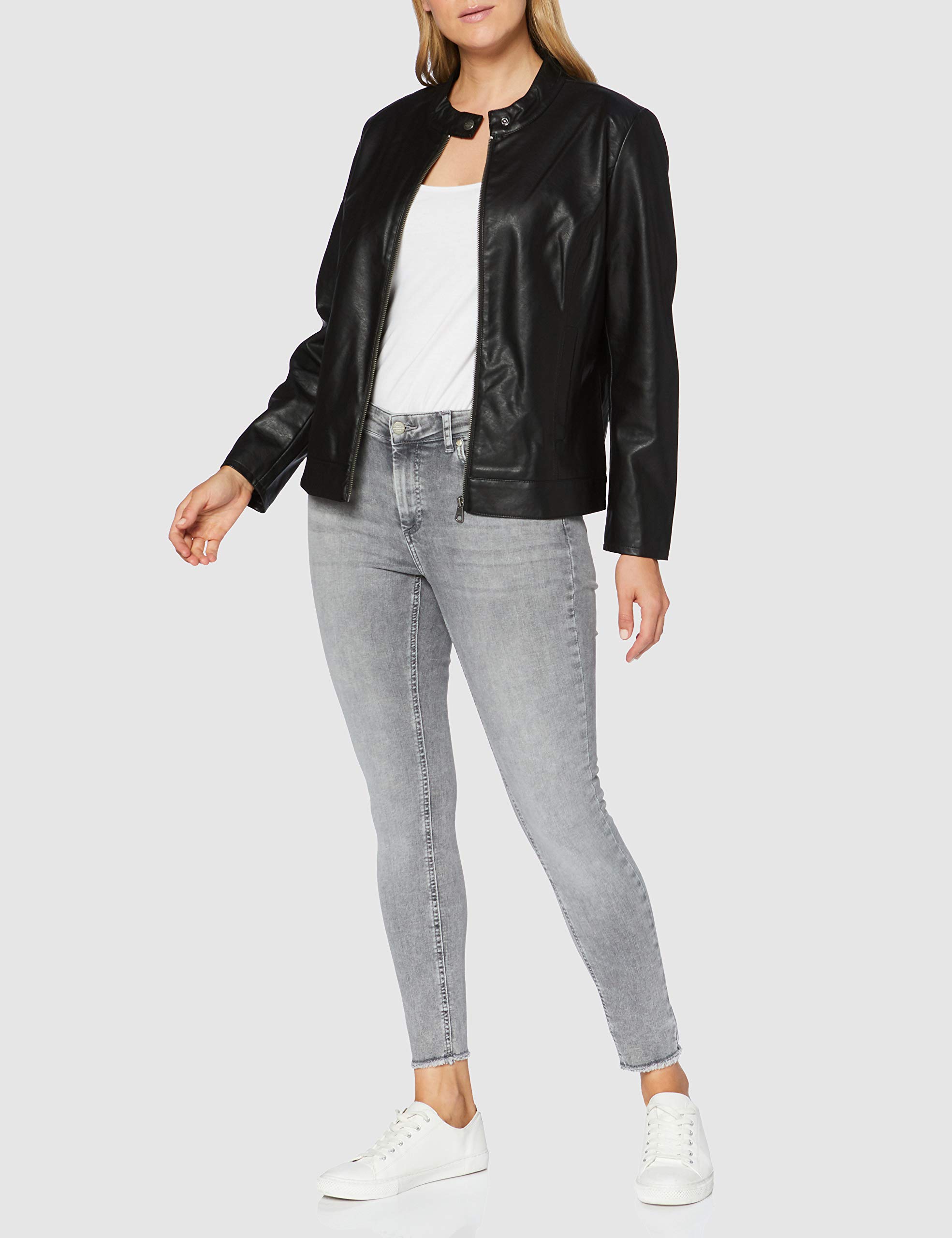 ONLY Carmakoma Carrobber Faux Leather Jacket Noos Giacca di pelle Donna