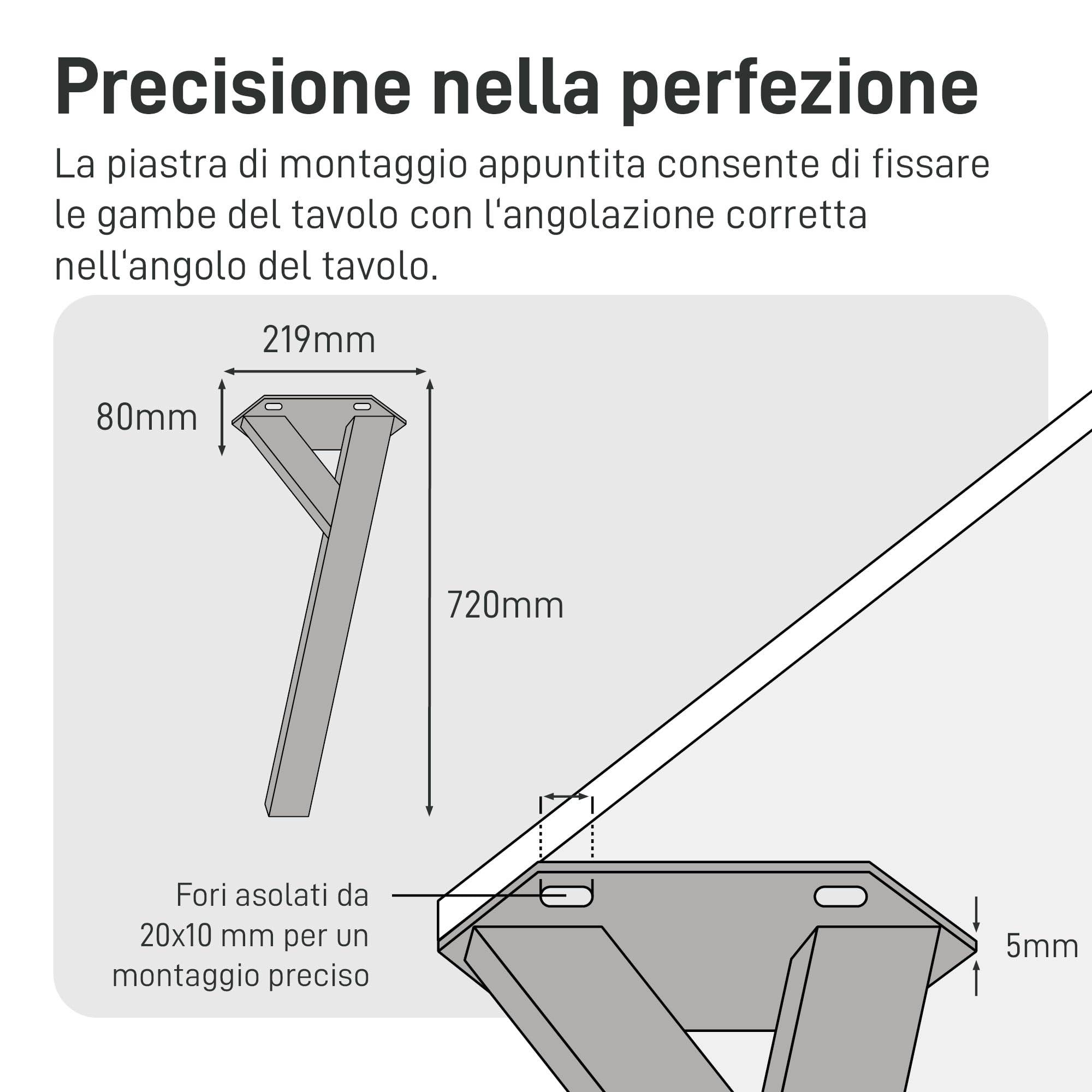 Natural Goods Berlin Set di 4 gambe per tavolo Y Legs (Nero, 72 cm) - Gambe per mobili in metallo a forma di Y per il tuo prossimo progetto DIY - Struttura da tavolo a capacità di carico elevata per