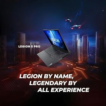 Lenovo Legion 5 Pro 16IAH7 (82S00003US) Gaming Laptop – 16” WQXGA (2560 × 1600), Intel Core i7-12700H, NVIDIA GeForce RTX 3050 Ti, 16GB DDR5 RAM, 512GB SSD – Storm Gray