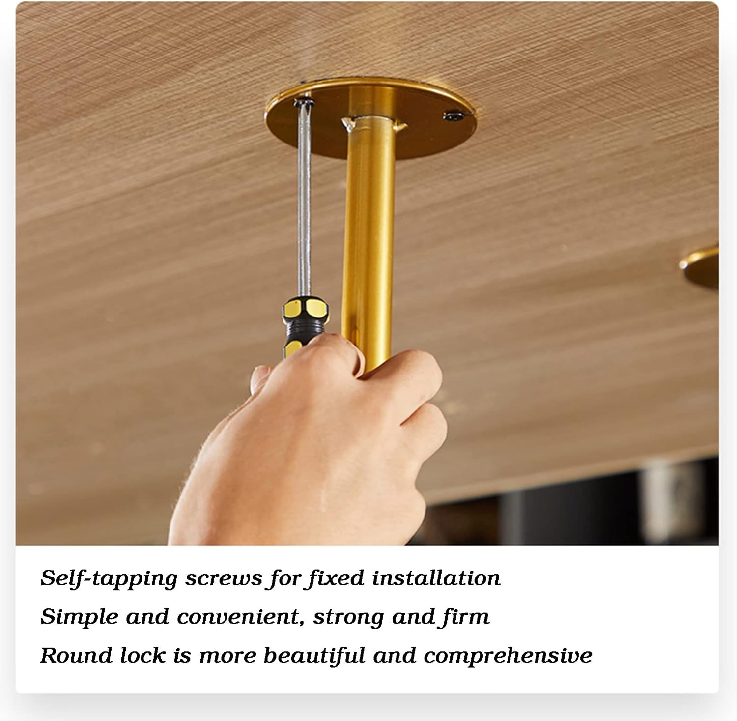 Ceiling Decorative Wine Rack Retro Ceiling Rack Upside Down Hanger Suitable for Living Room Dining Room Bar Counter Rack Flower Pot Display (Color : Gold, Size : 60X35X60CM)