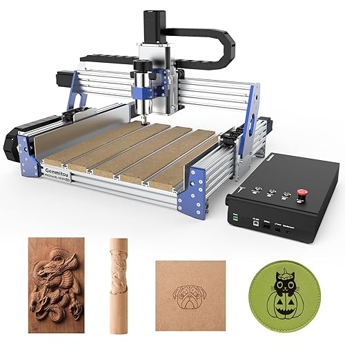 Genmitsu CNC Router Machine PROVerXL 4030 V2, Fast Speed for Wood Metal Acrylic PCB MDF, Upgrade 3 Axis Engraving Machine with Closed-Loop Motor and Ball Screw, Working Area 400 x 300 x 110mm
