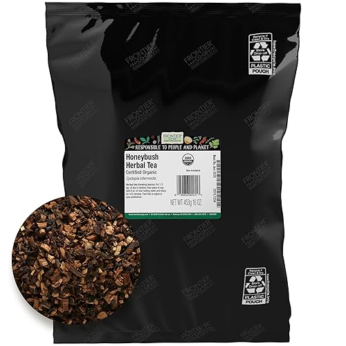 Frontier Bulk Honeybush - Té de hierbas, orgánico, 16 onzas