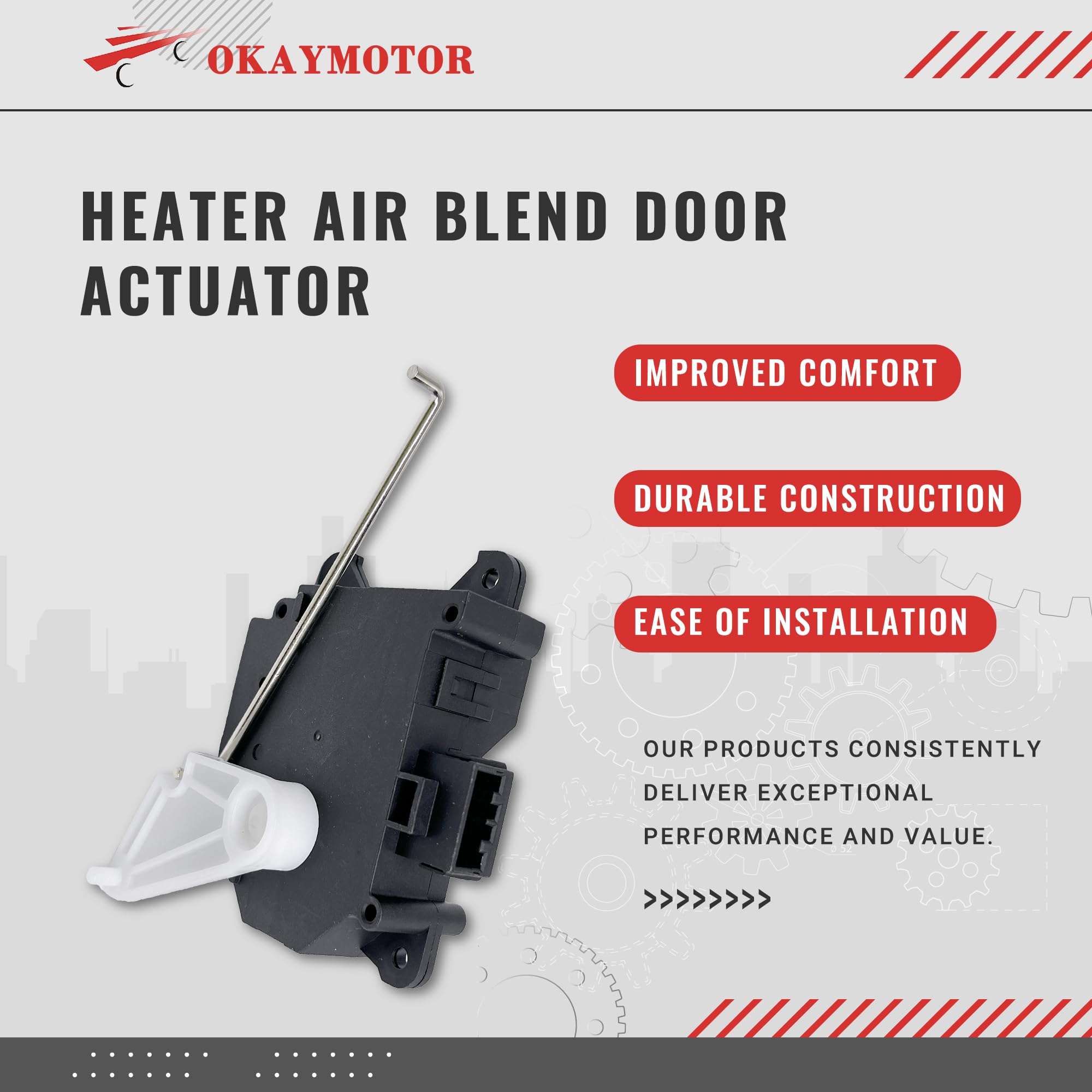 Maxwin Autoparts HVAC Air Blend Door Actuator – Fits Acura MDX, Honda Odyssey, Pilot 3.5L