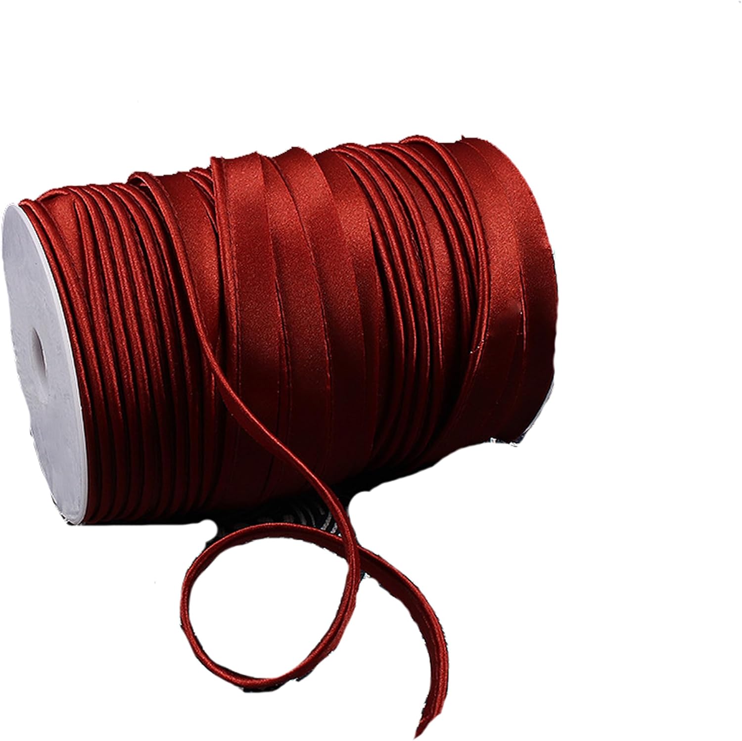 1/2 Inch Satin bias Tape with Lip Cotton Fabric Cord Edge Rope Ribbon Upholstery Sewing Piping Trims Pack of 87yards (Black #4)