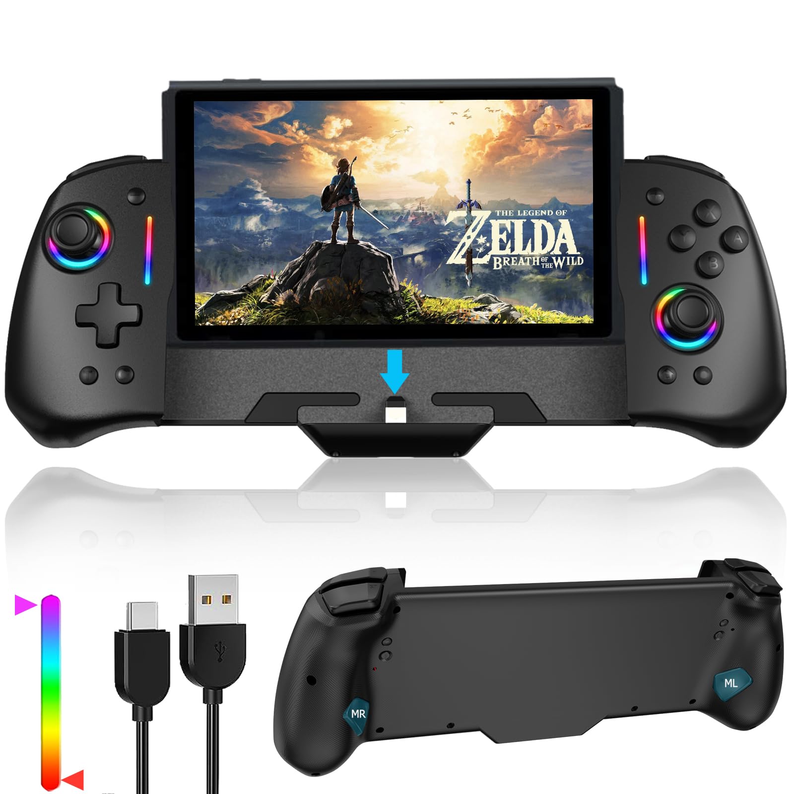 Snapklik.com : Switch Controller For Nintendo Switch/OLED, One-Piece ...