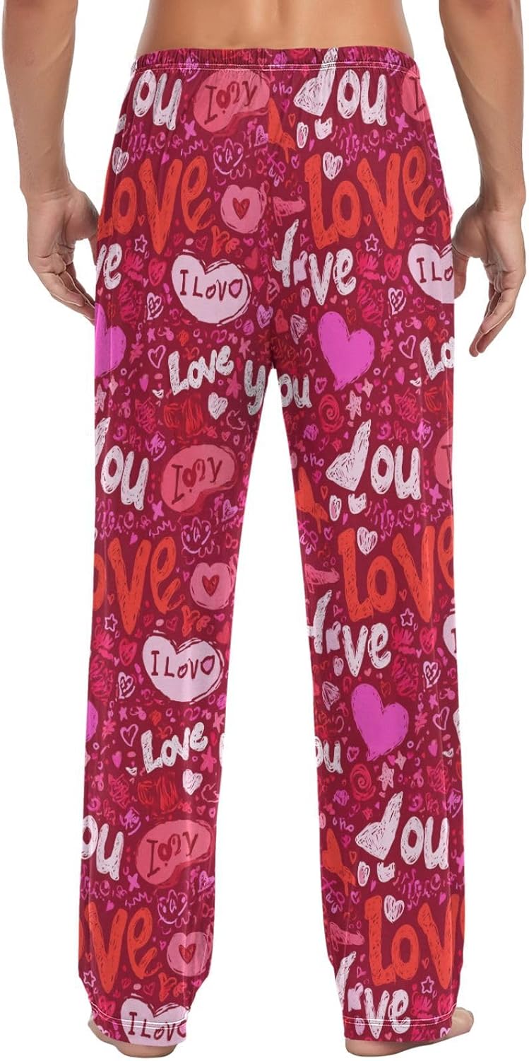 Pigsaly Pajama Pants Christmas Lounge Sleepwear PJs Men's Pajama Bottoms Sleep Pants S - Image 2