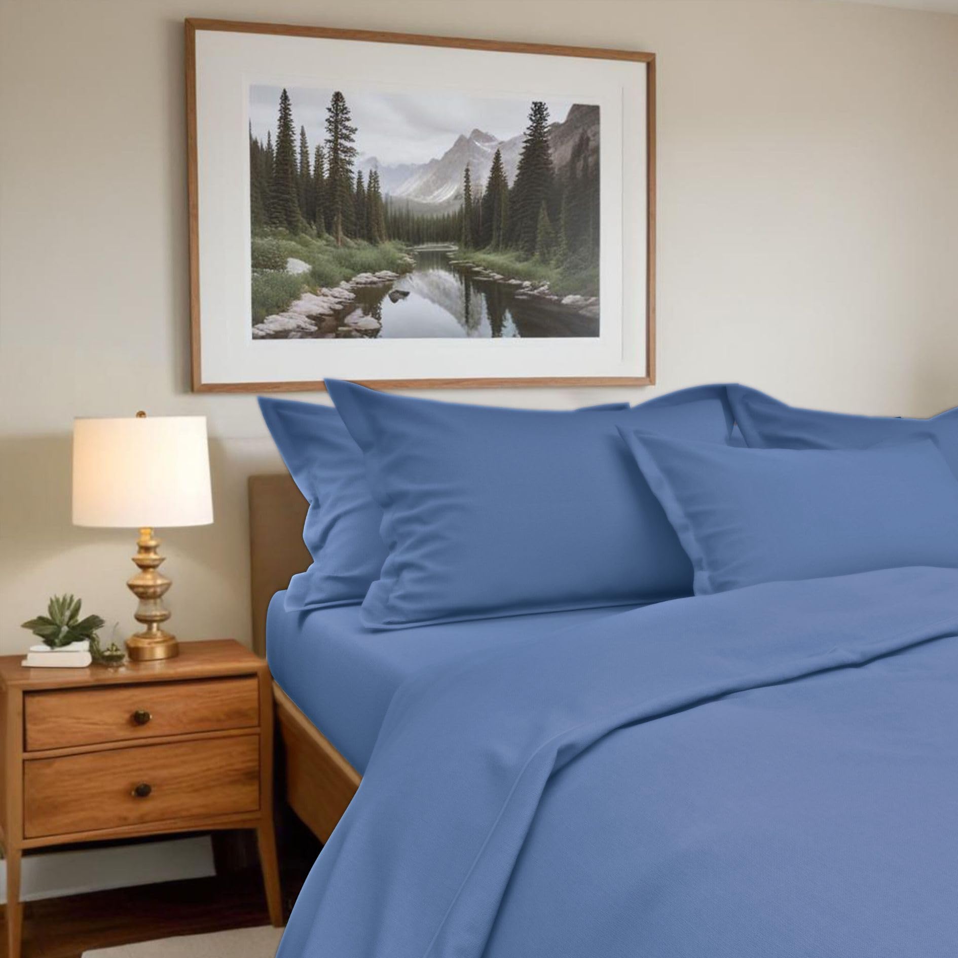 Danville Home 4 Piece Cotton Bed Sheet Set - Soft Cotton Sheets with 16