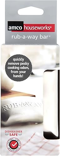 Miniatura 9 de amco 8402 Rub-a-Way Bar - Amortiguador de olores de acero inoxidable individual color plateado
