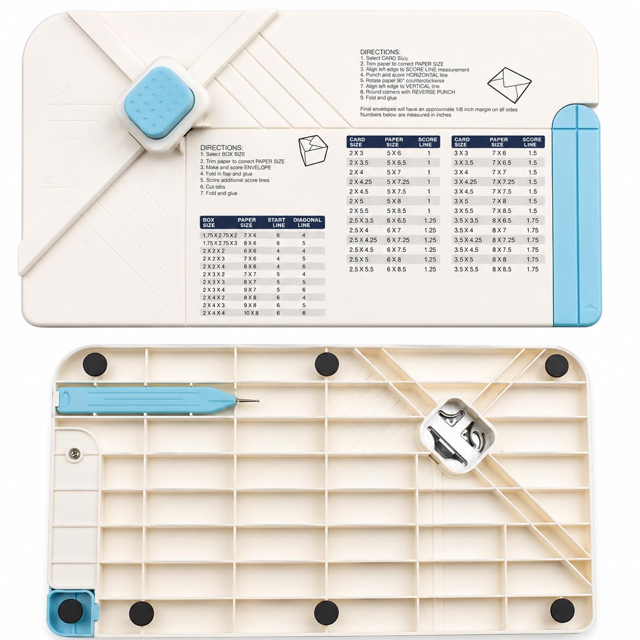 3-in-1 Gift Box Envelope Punch Board, Corner Rounder with Embossing Board, DIY Punch Board for Scrapbook Supplies and Paper Cutter, Envelope Maker, Create Exquisite Envelopes-image-49