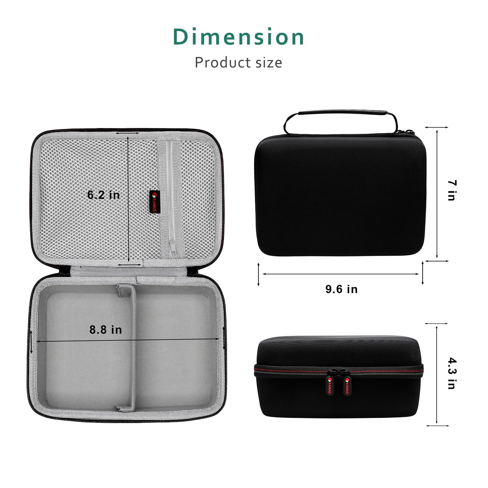XANAD Hartschalenkoffer für Momcozy S12 Pro / S12Pro / S9 / Momcousy tragbare Milchpumpe, geeignet zur Aufbewahrung