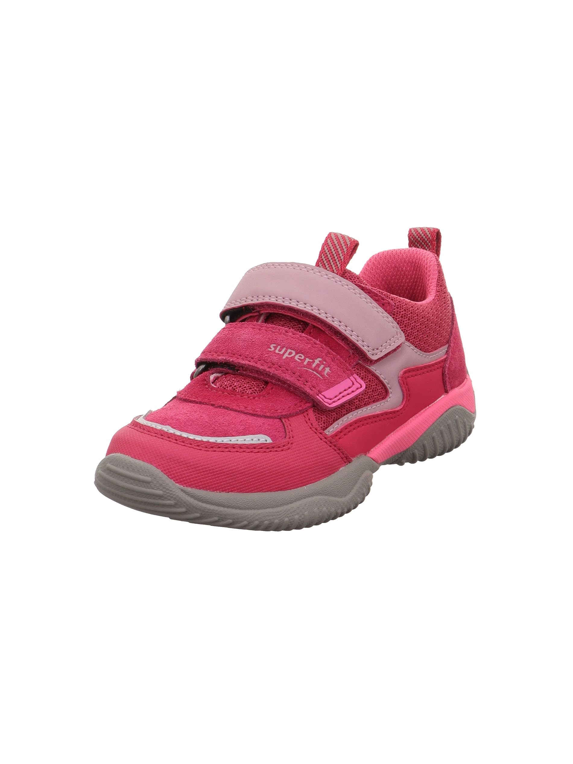Superfit Girls' Storm Trainers, Red Pink 5510, 7.5 UK Child