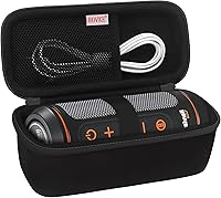 Vista 10 de BOVKE Funda de transporte para Bushnell Wingman 2/Bushnell Wingman Golf GPS Bluetooth altavoz, bolsillo de malla adicional para cables de carga