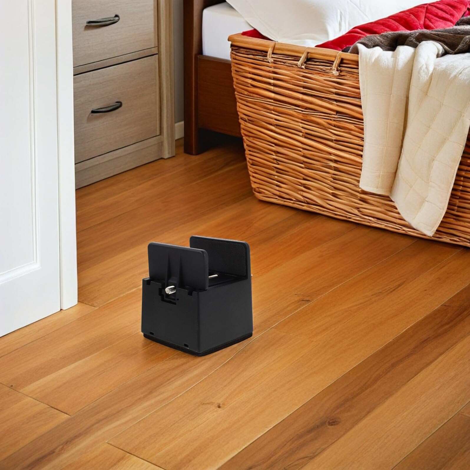 Elevadores Ajustables para Patas de Muebles 50 MM 4 Unidades Negras Antideslizantes Base de Fieltro Extensores para Sofás Mesas y Camas Soporte Resistente para Nivelar y