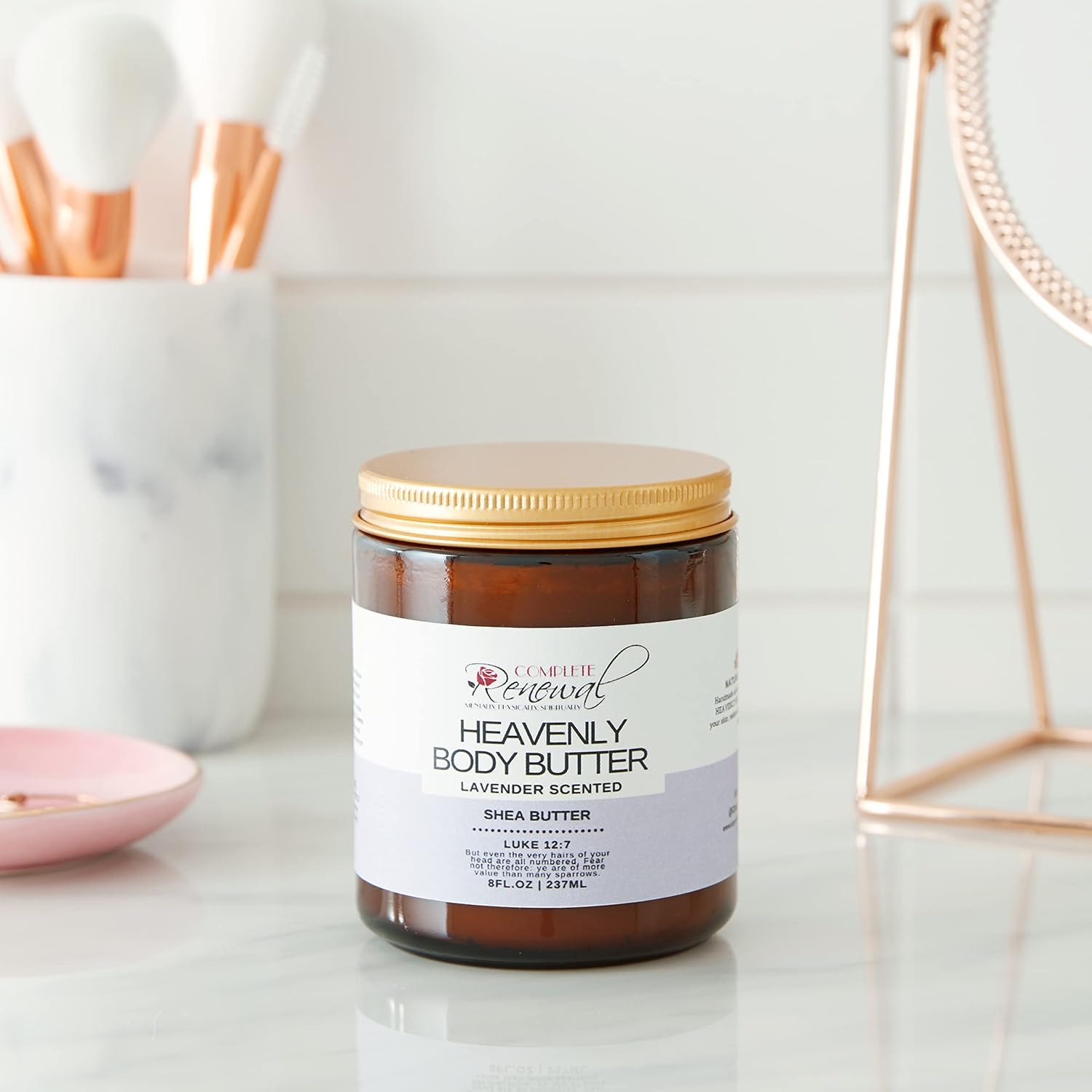 Heavenly Body Butter, Raw Shea Butter, Whipped Body Butter, Infused With Raw, Natural Butters & Essential Oils, Lavender Body Butter, 8 fl. Oz - Image 9