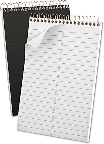 Ampad Gold Fibre Steno Book, 6 x 9 pulgadas, regla Gregg, cubierta gris, 100 hojas (20-808R)