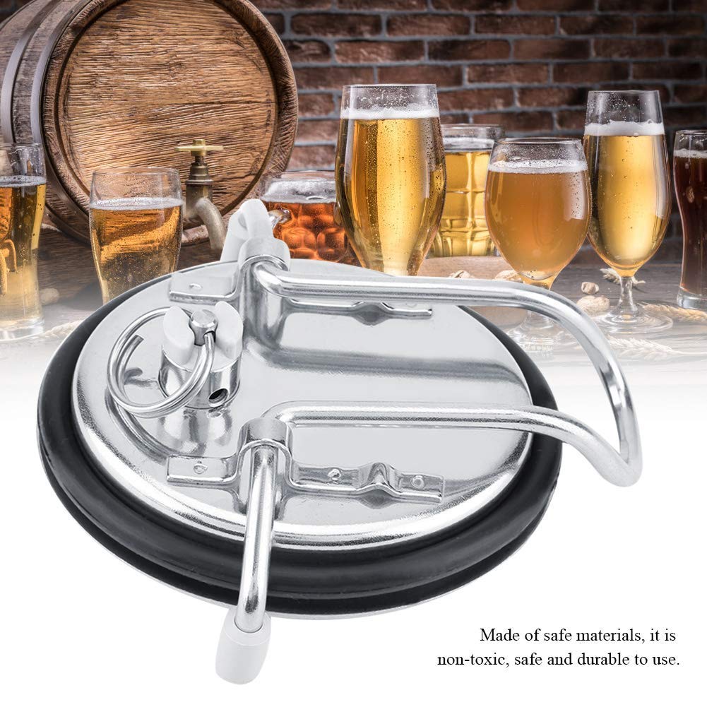 Coperchio di fusta, coperchio di birra in acciaio inossidabile con carbonatazione continua con carbonatazione cotto tacco banale con posta liquida per la birra homebrew kegging