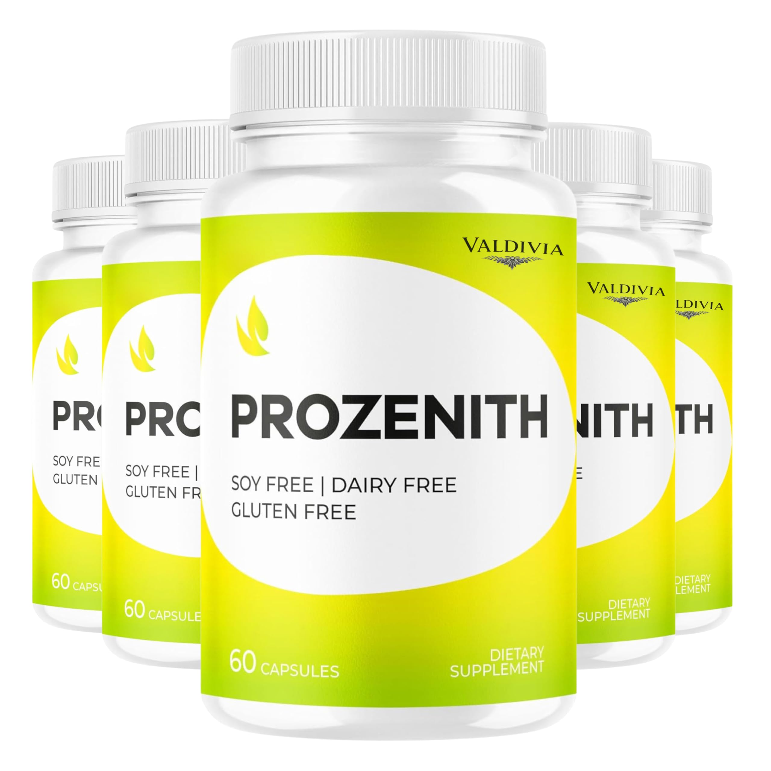 Valdivia (5 Pack) Prozenith Pro Capsules - Official Prozenith Pro Pills Supplement Premium Formula, Natural Support for Overall Health & Wellness, Pro ZenithPro Reviews, 300 Capsules for 5 Months