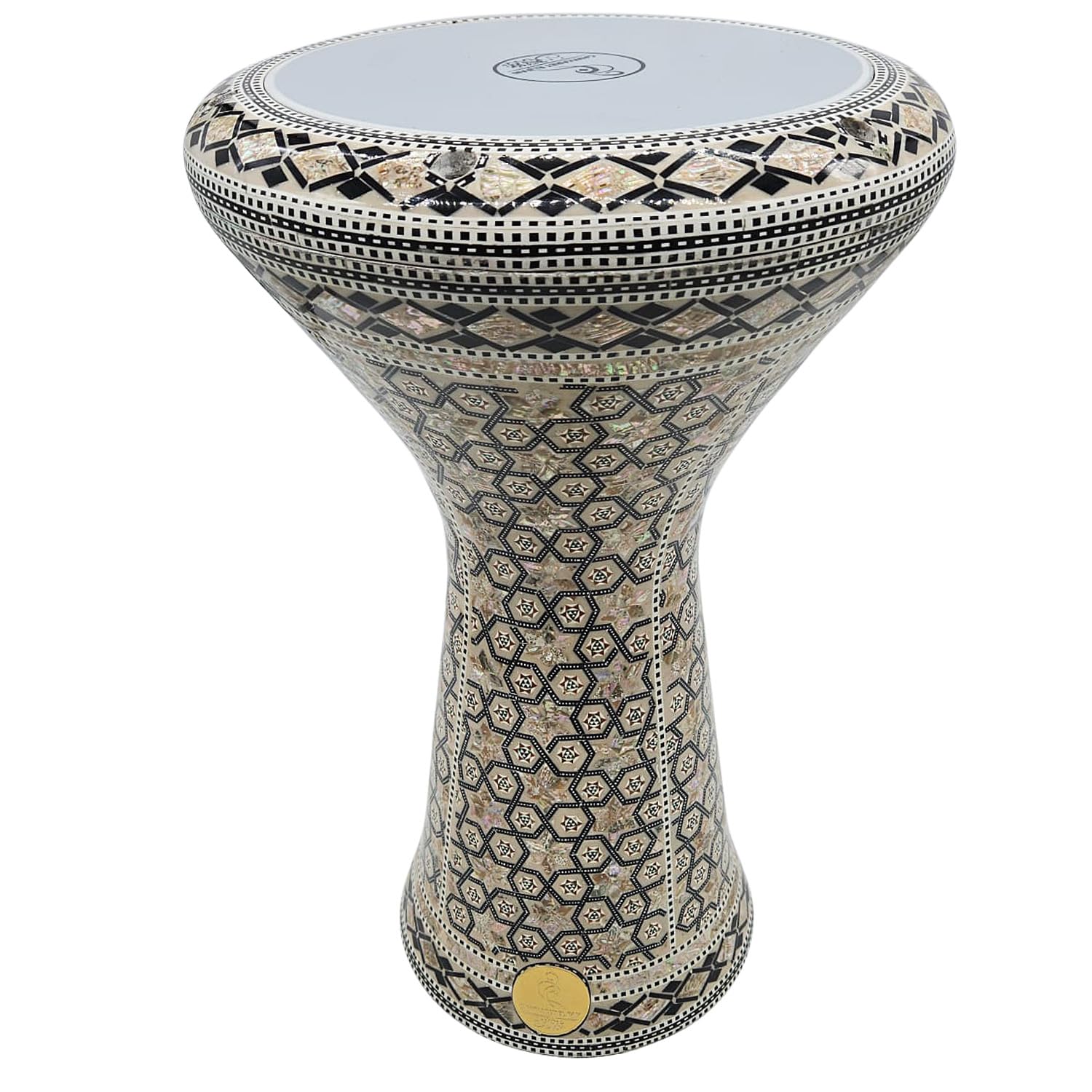 21'' Gawharet El Fan Sombaty XL Mother of Pearl Darbuka Doumbek Drum (Hebe)
