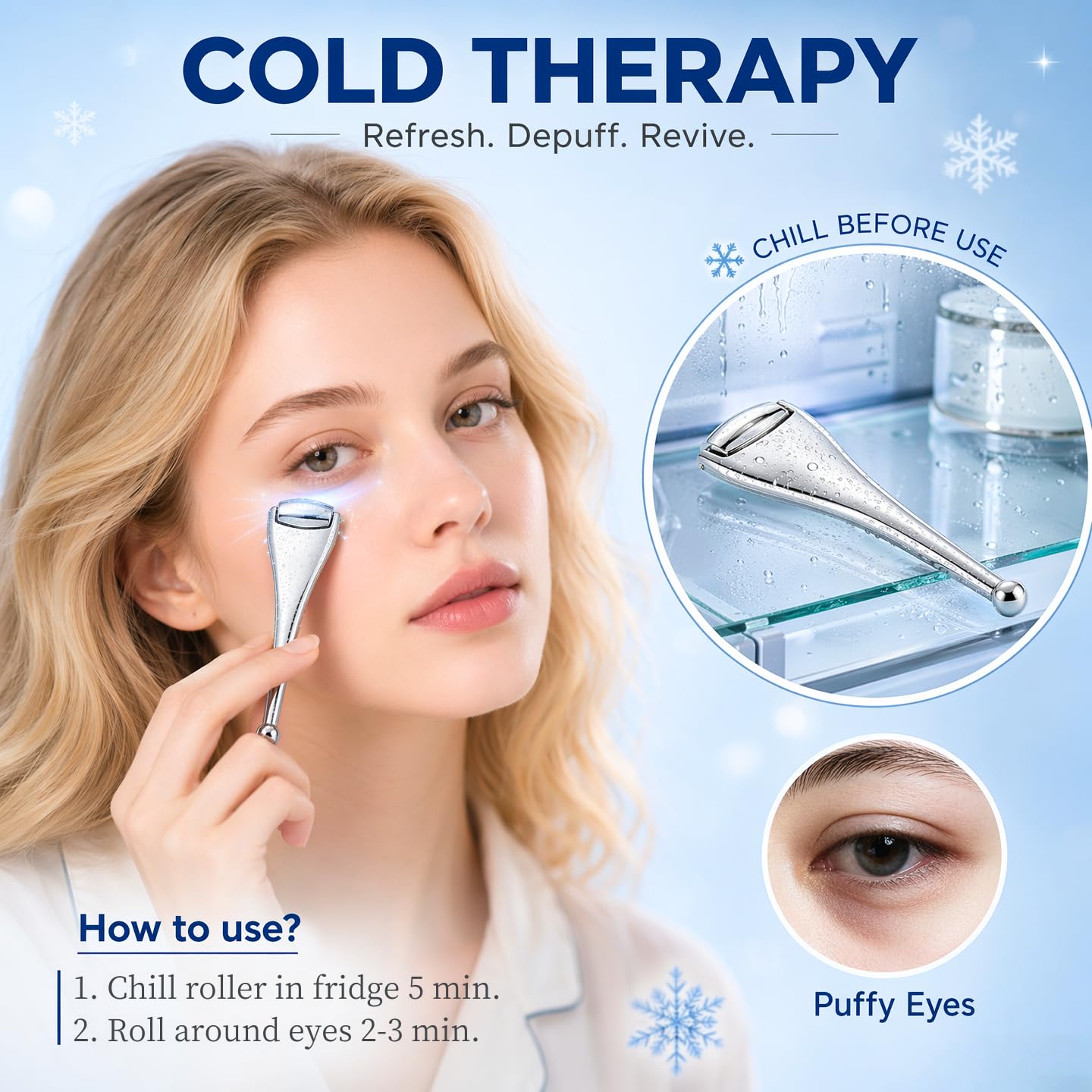 Metal Eye Roller for Dry Eye Relief & Puffy Eyes- Eyelid Roller for Chalazion,Stye,MGD Relief,Improves Meibum Flow and Unclogs Oil Glands,Gentle Meibomian Gland Expression for Blocked Eyelid Glands — Amazon image 5