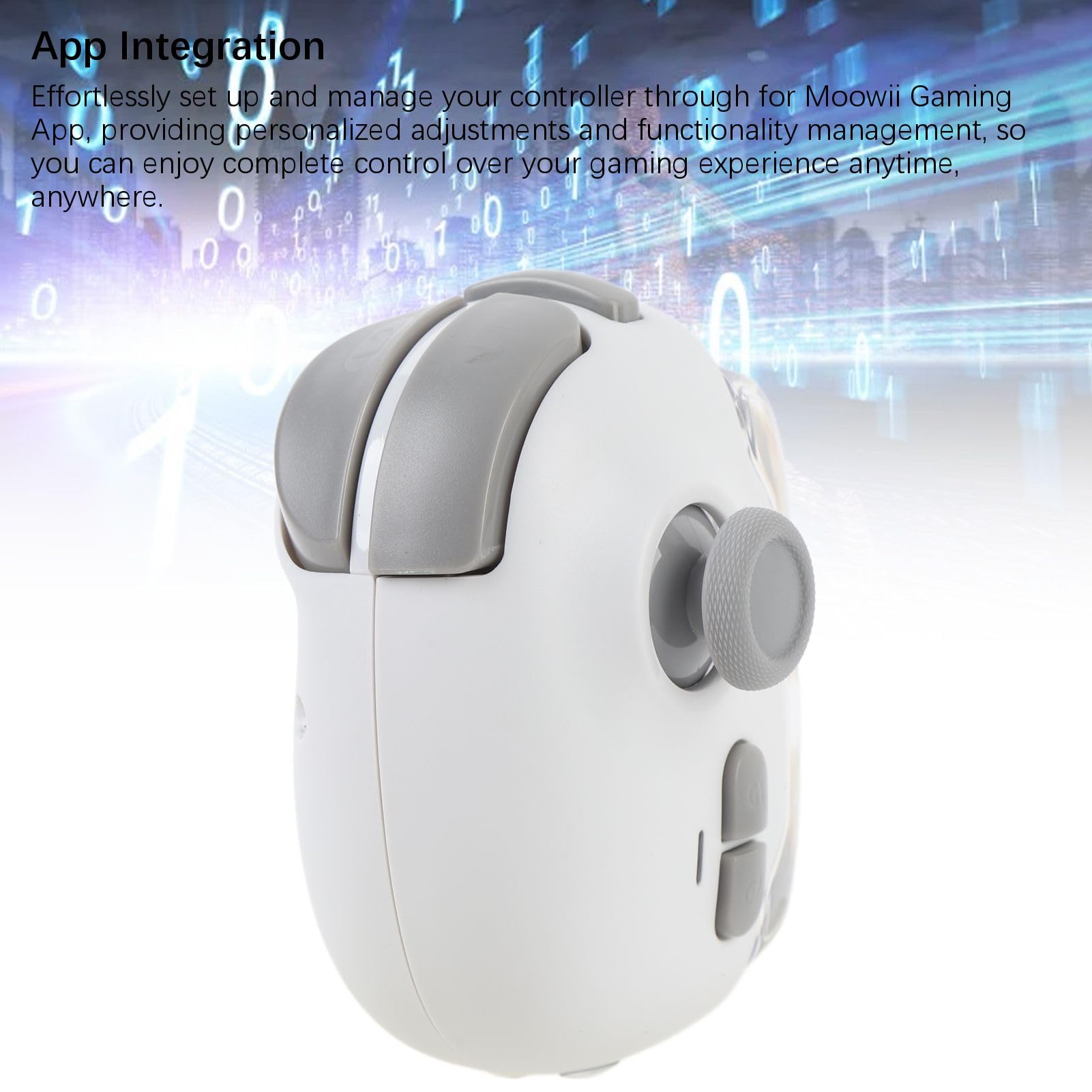 Mobile Game Controller, Bluetooth Wireless Macro Recording Gamepad with Phone Triggers, Compatible with iOS and Android Smartphones, App Support for Video Games