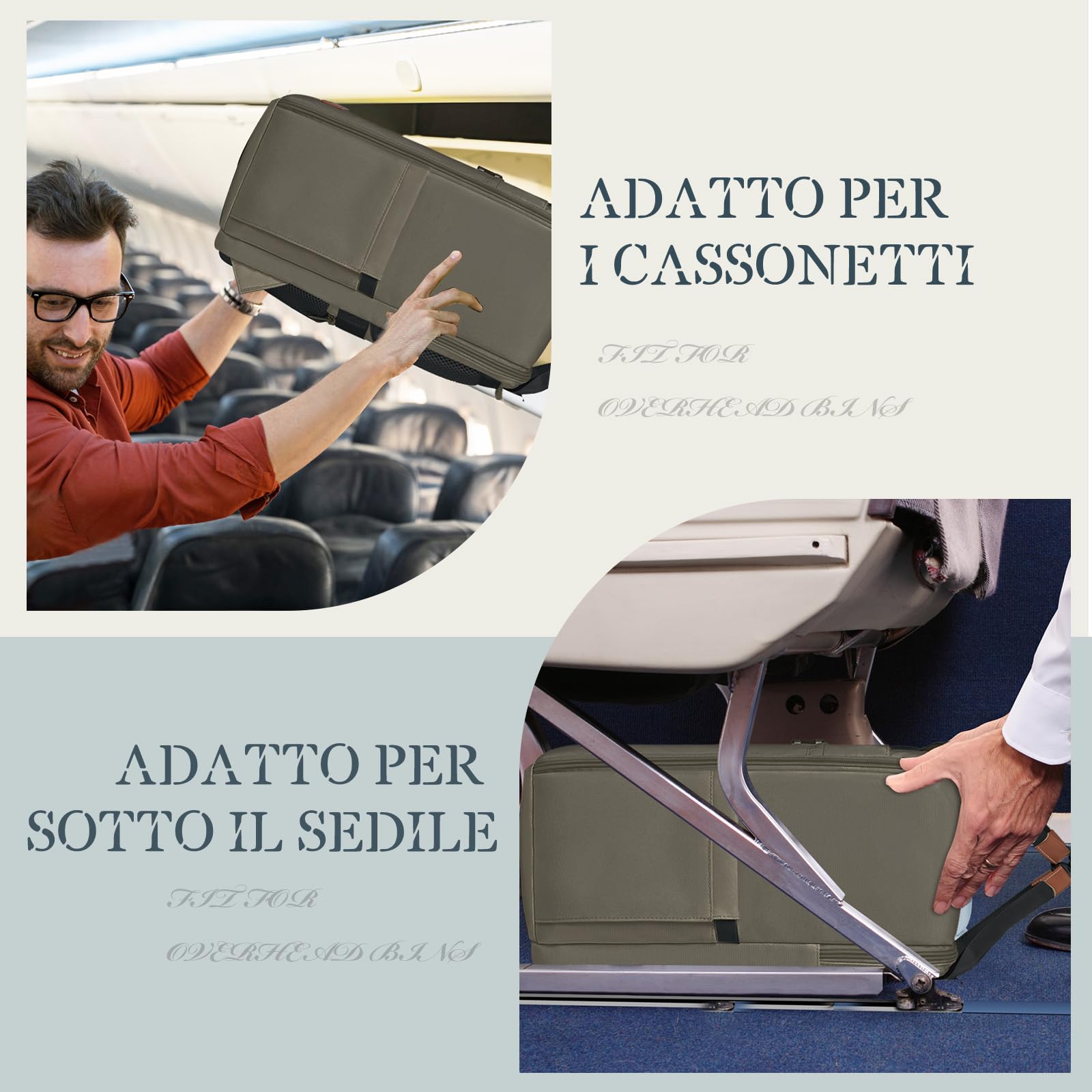 Hayayu Zaino Per Ryanair 40x20x25 Zaino Da Viaggio Aereo Bagaglio a Mano 40x20x25 Per Ryanair Donna Uomo Borse Da Cabina 20L Zaini per Laptop 14 Pollici Con Tasca Antifurto Fibbia Toracica