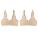 Hanes Women's Wireless Bra, Smooth Comfort Full-Coverage T-Shirt Bra for Women, Single Or 2-Pack