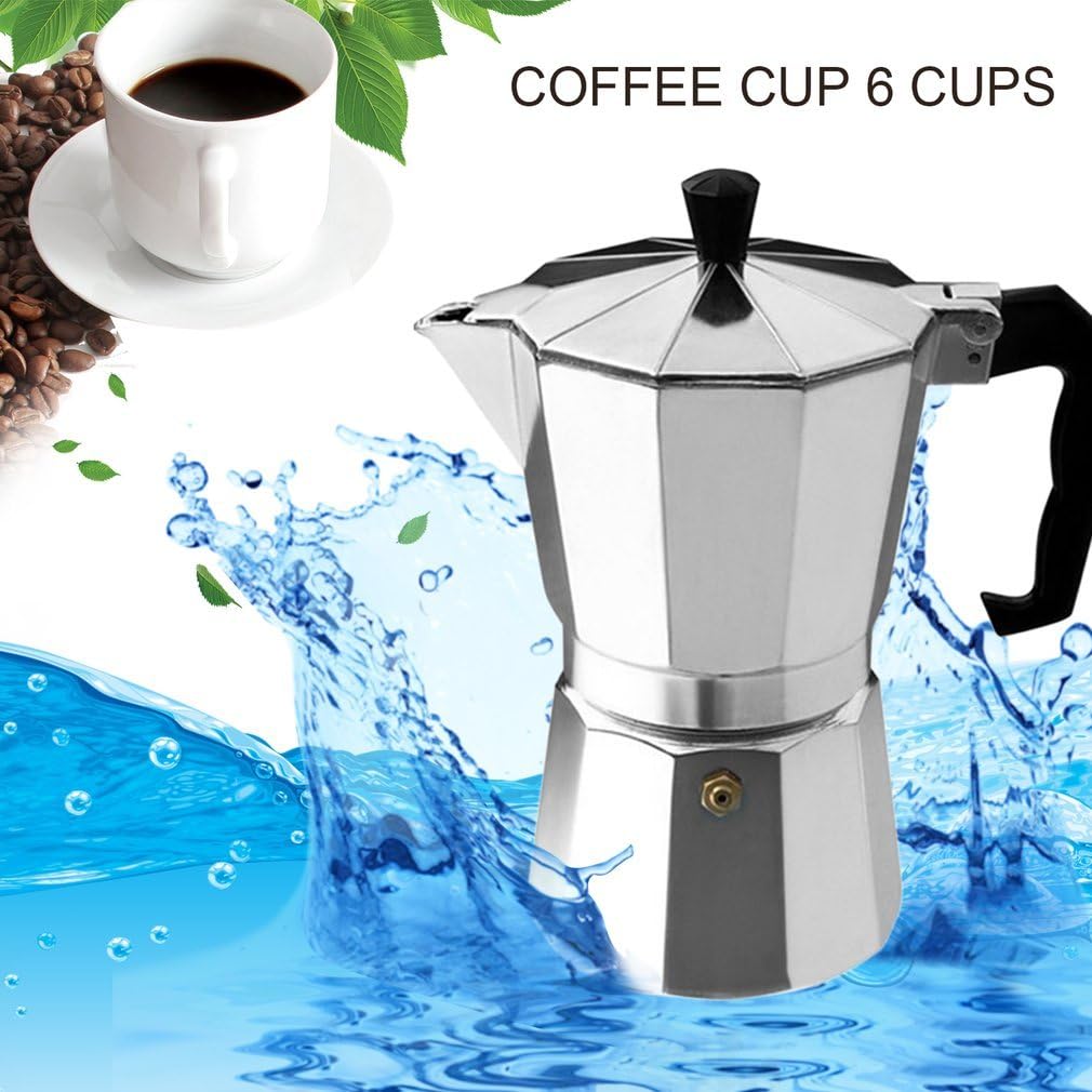 Coffeemaker Coffee Maker Pot 6 Cups Espresso Pot Aluminum Moka Pot Coffee Maker Moka Espresso Latte Percolator Stove Top
