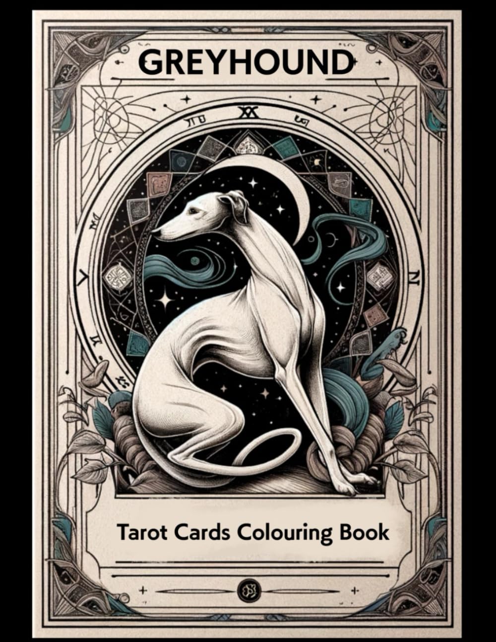 Greyhound Tarot Cards Colouring Book